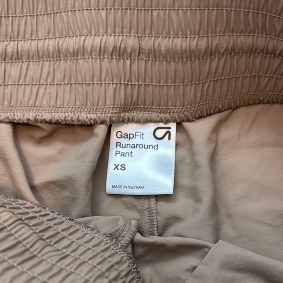 Tan Joggers with Slim Fit Waistband - Picture 2 of 3